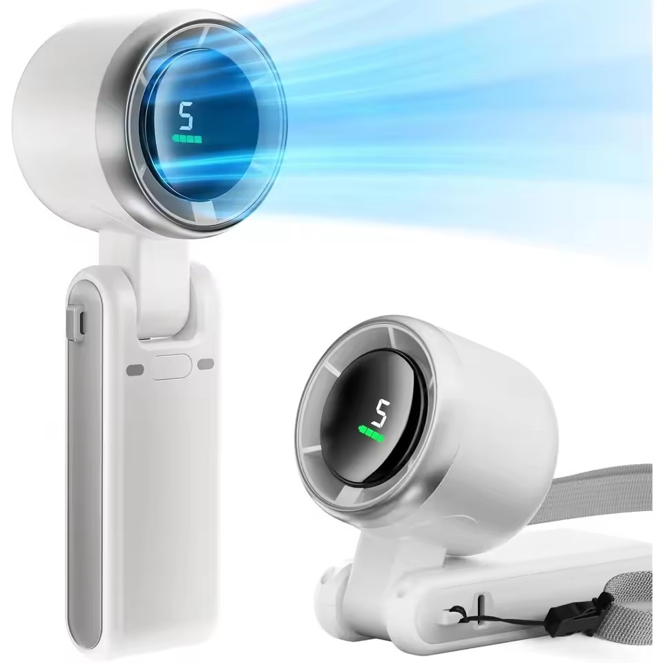 Outdoor Power Timer - مروحة صغيرة محمولة للرقبة بسعة 10000