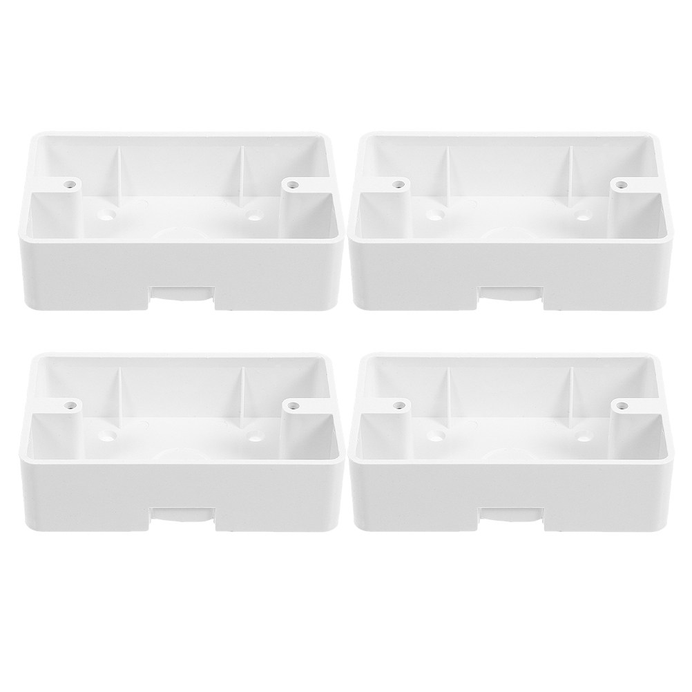 Outdoor Power Receptacle Box - 4 قطع صندوق توصيل كهربائي بلاستيكي
