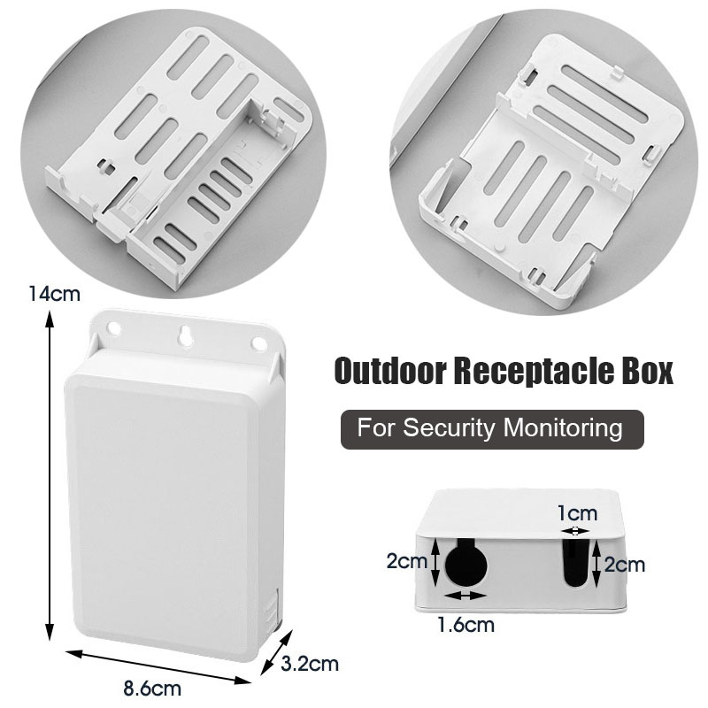 Outdoor Power Receptacle Box - غطاء مقبس كهربائي خارجي، صندوق توصيل