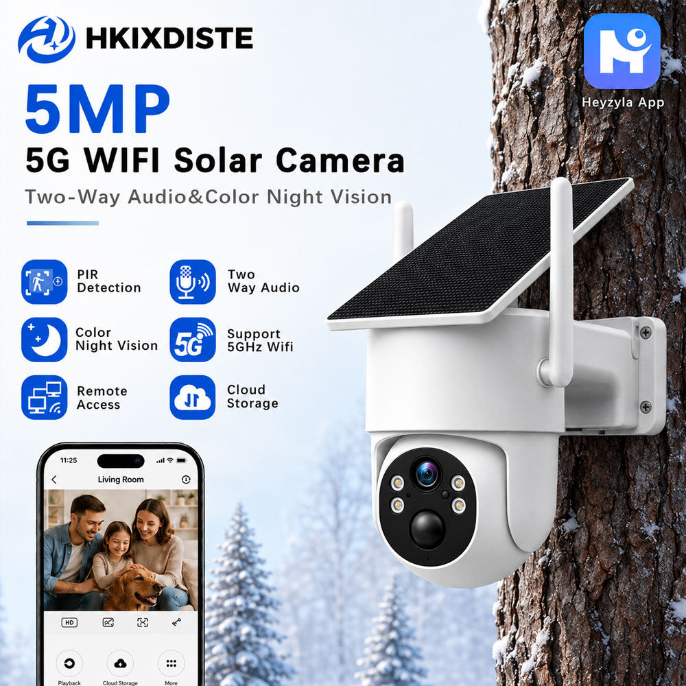 Outdoor Power Monitor - كاميرا مراقبة لاسلكية خارجية تعمل بالطاقة