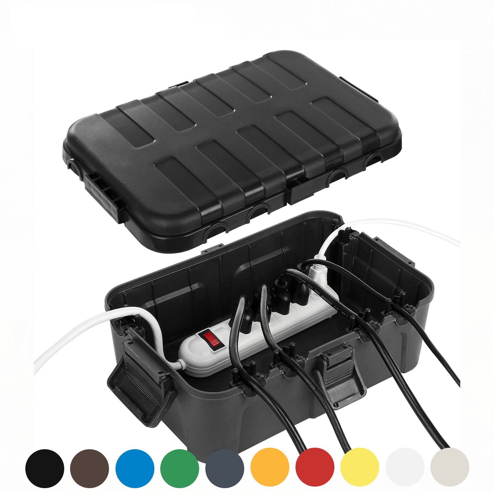 Outdoor Power Timer - صندوق كهربائي خارجي كبير جدًا، غطاء