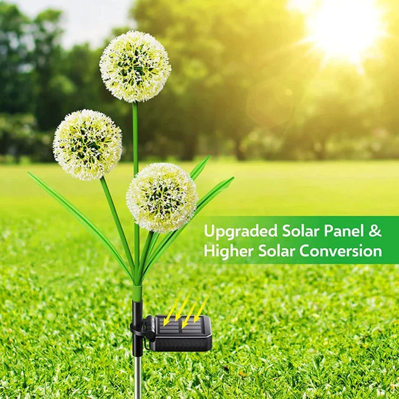 Outdoor Yard Power Stake - حديقة تعمل بالطاقة الشمسية ضوء الهندباء