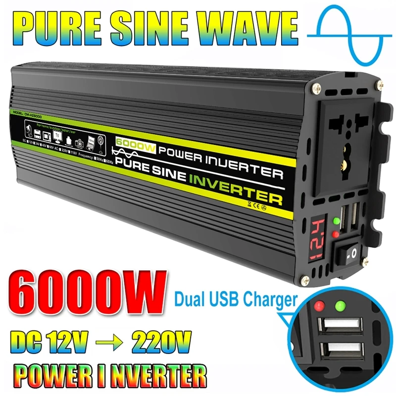 Outdoor Power Transformer - 6000 واط DC12/24 فولت إلى التيار