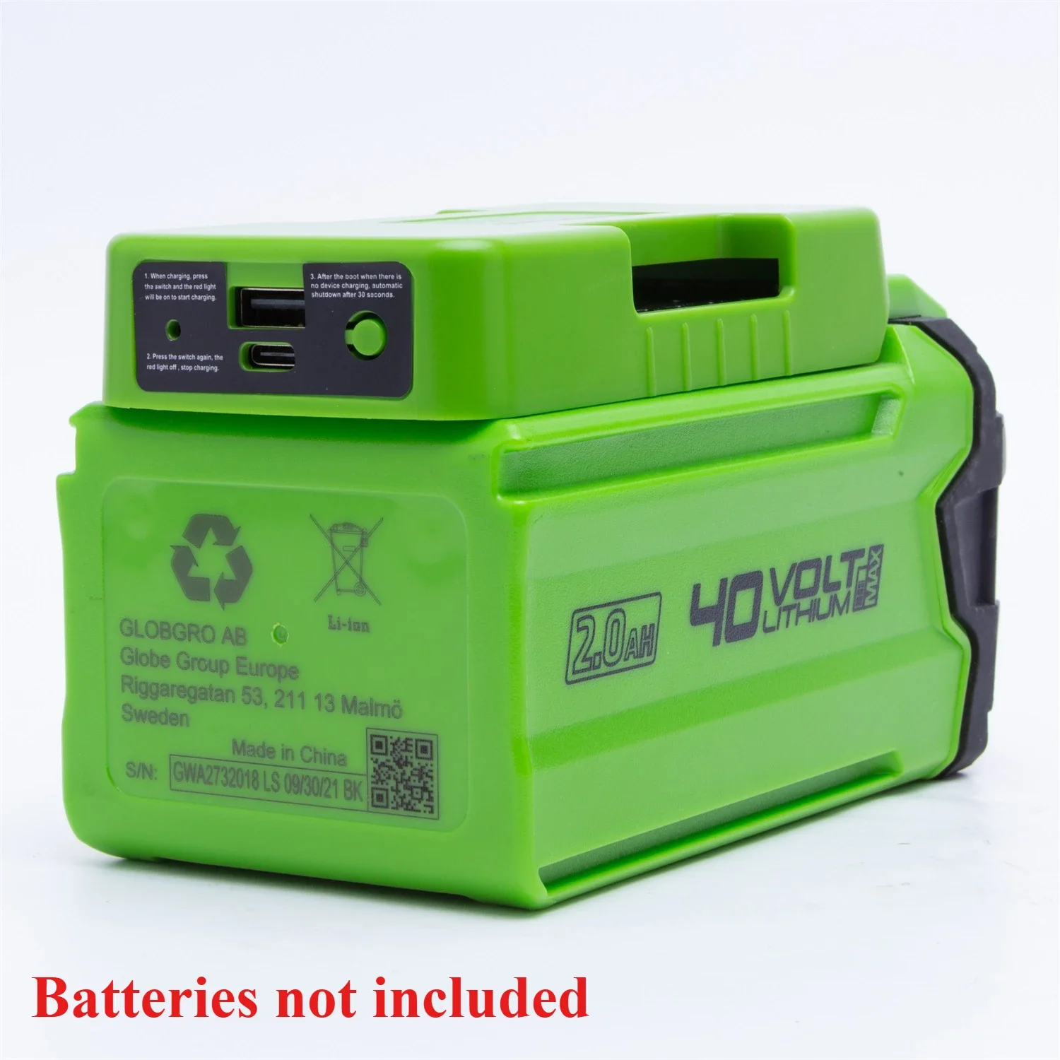 Outdoor Power Adapter Usb - محول طاقة متنقل لاسلكي لبطارية GREENWORKS