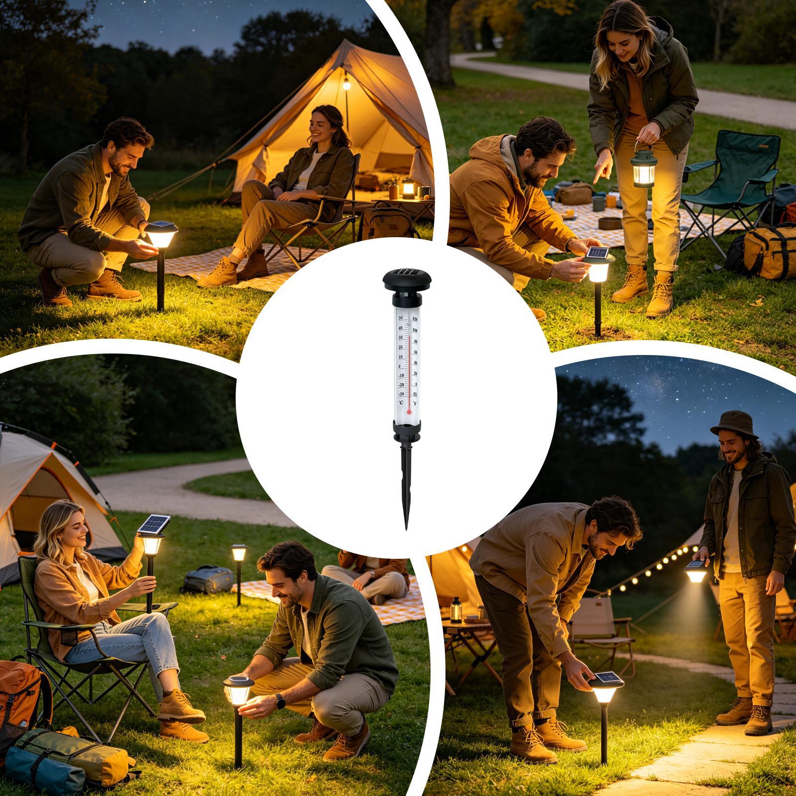 أضواء شمسية للممرات تعمل بالطا - مراجعة Outdoor Yard Power Stake وسعره
