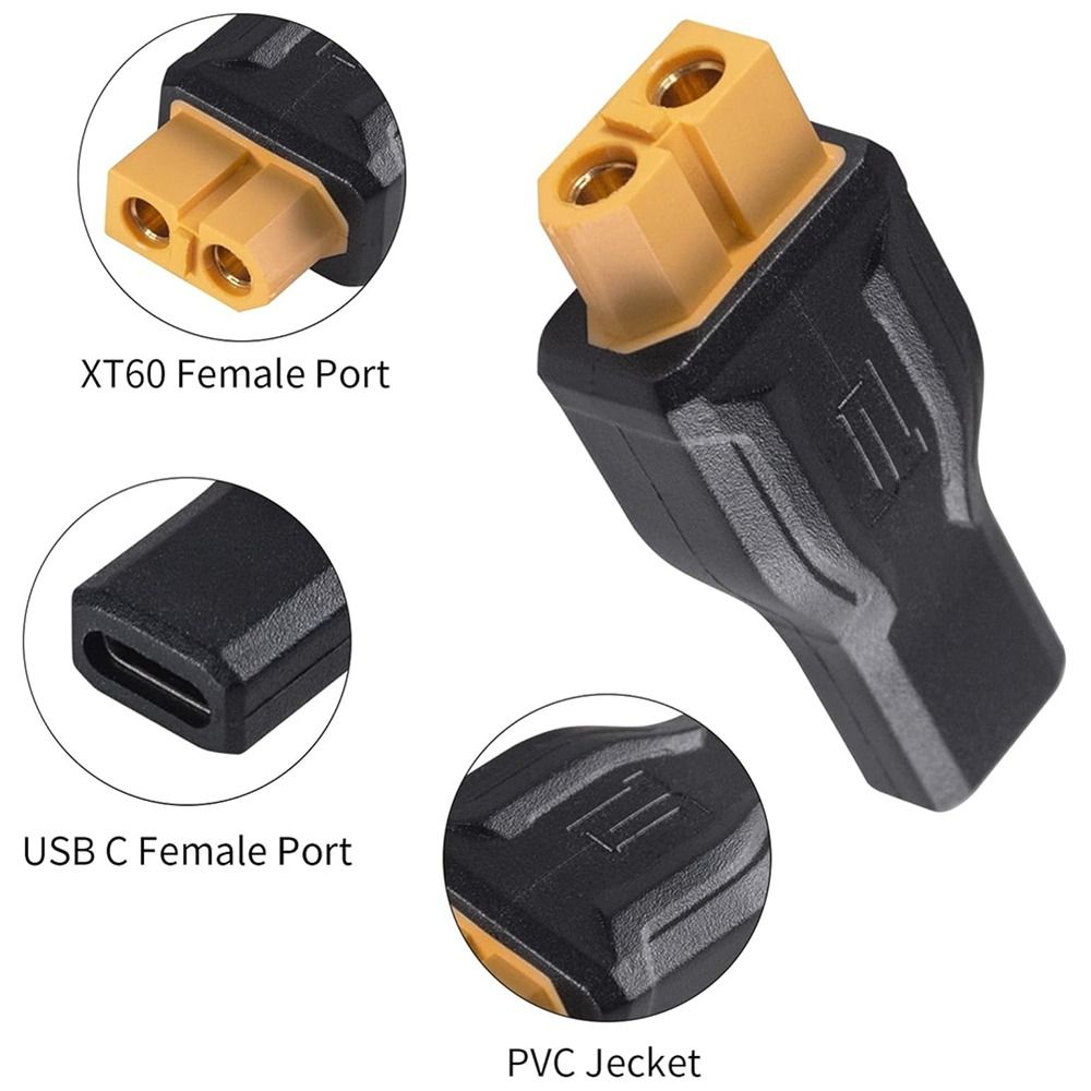 5525 7450 USB C إلى XT60 محول  - مراجعة Outdoor Power Adapter Usb وسعره
