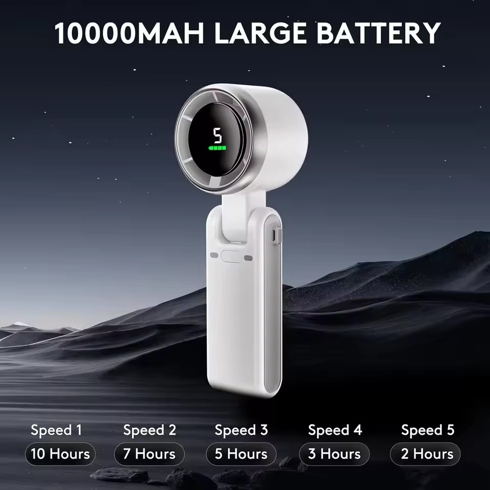 مروحة صغيرة محمولة للرقبة بسعة - مراجعة Outdoor Power Timer وسعره