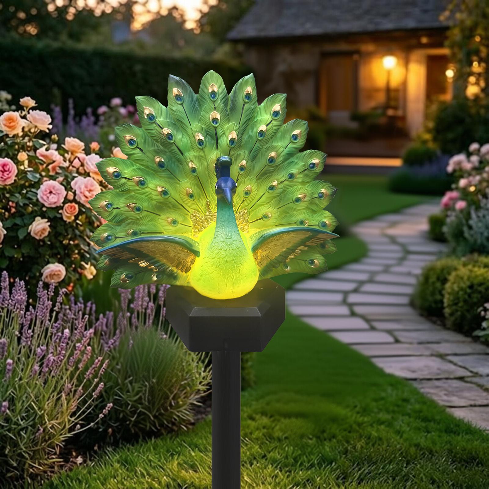 ديكور طيور يعمل بالطاقة الشمسي - مراجعة Outdoor Yard Power Stake وسعره