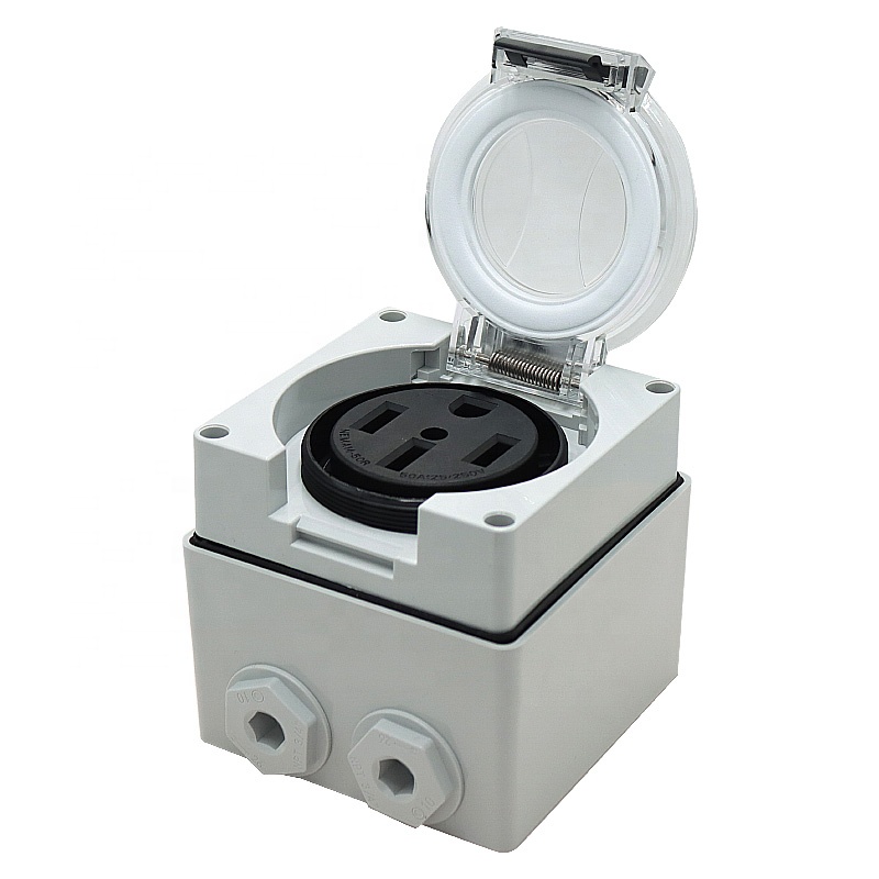 50 أمبير مولد RV صندوق مداخل ا - مراجعة Outdoor Power Outlet Waterproof وسعره