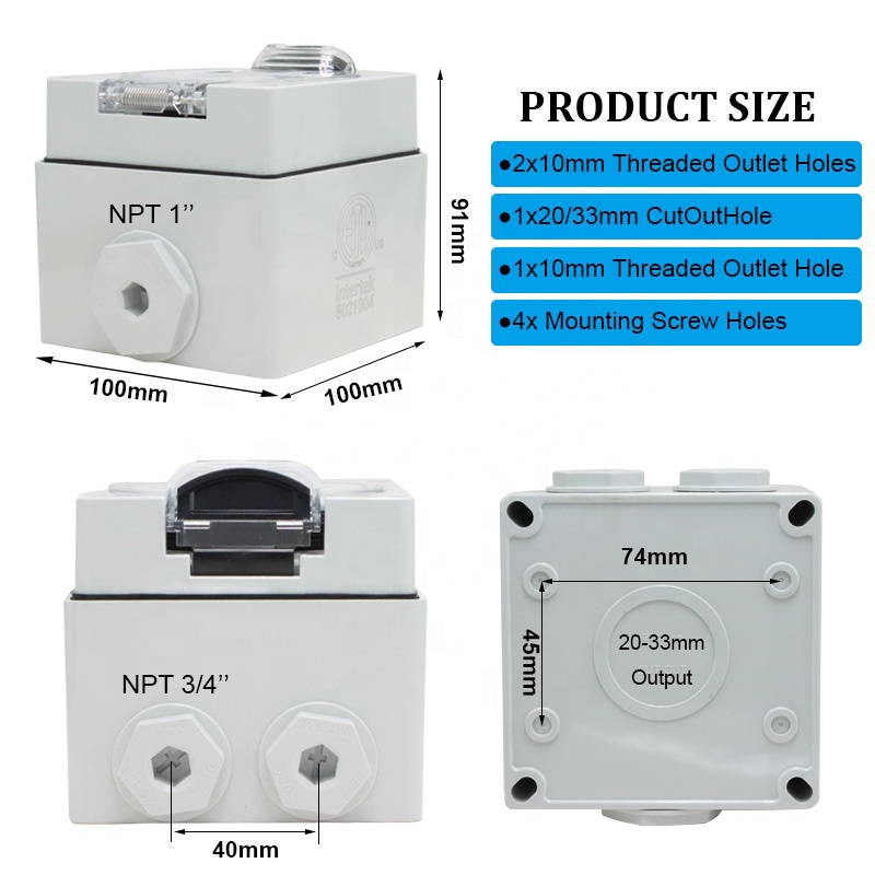 50 أمبير مولد RV صندوق مداخل ا - مراجعة Outdoor Power Outlet Waterproof وسعره