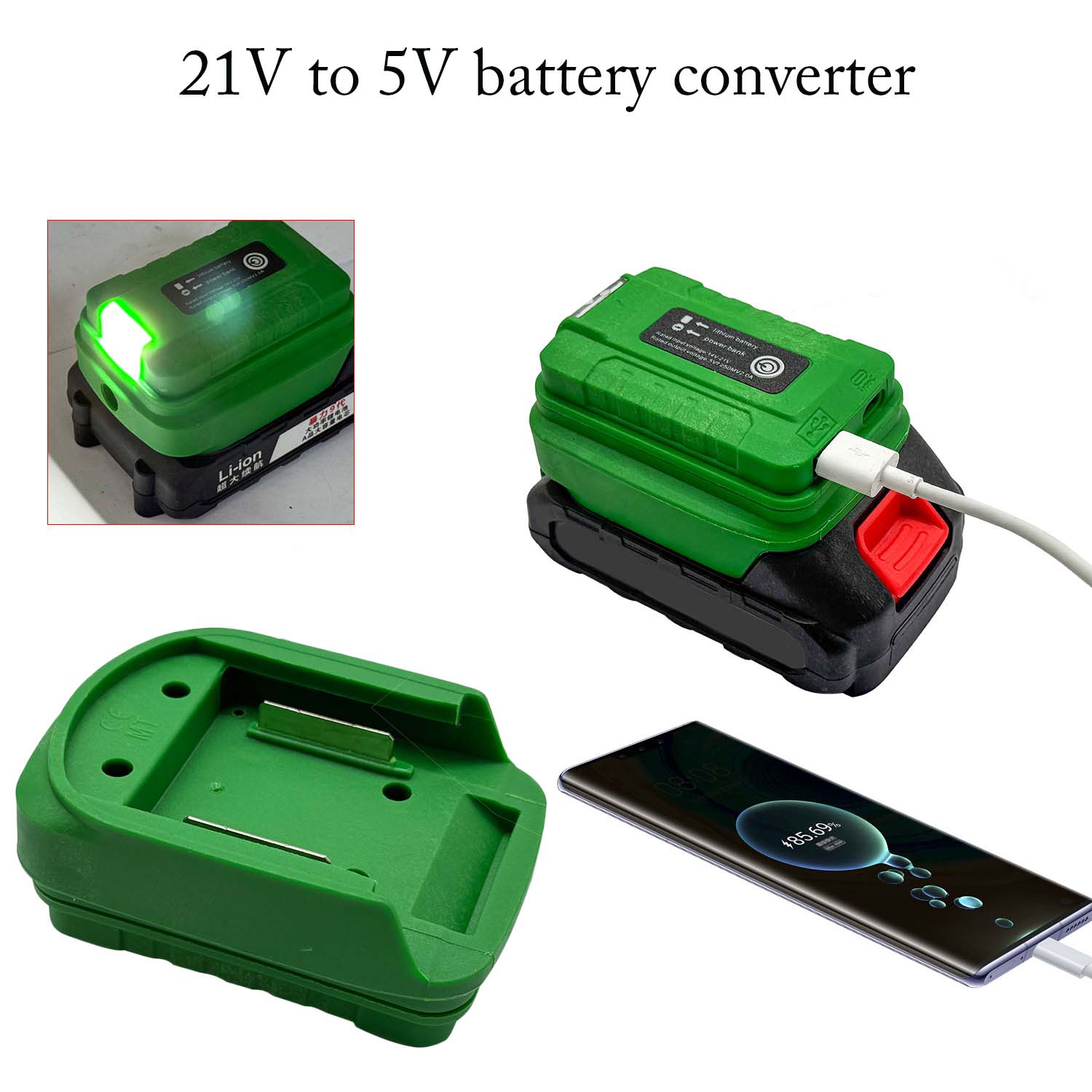 محول بنك طاقة للعمل في الهواء  - مراجعة Outdoor Power Adapter Usb وسعره