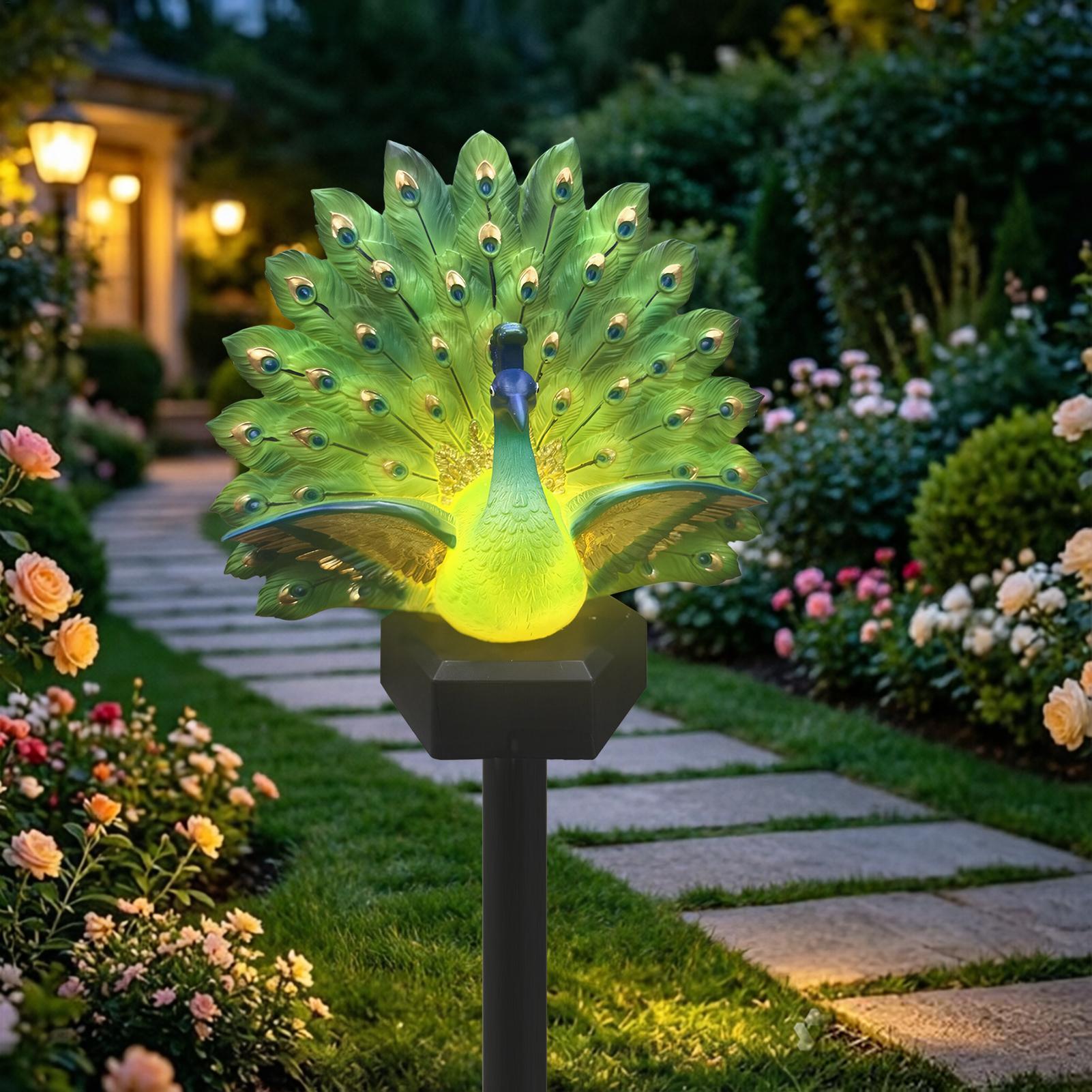 تمثال طائر يعمل بالطاقة الشمسي - مراجعة Outdoor Yard Power Stake وسعره