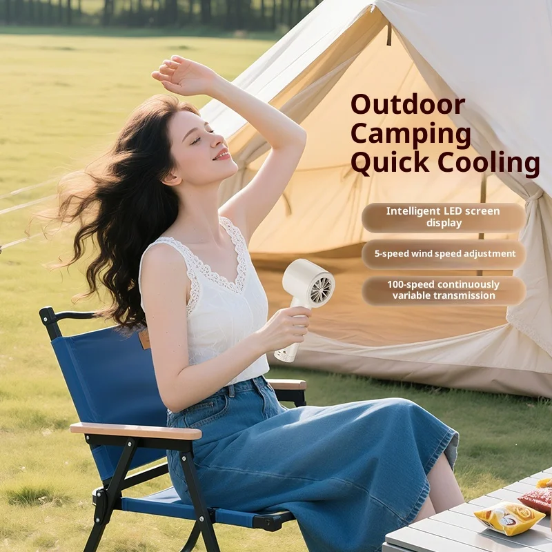 مروحة يدوية صغيرة، قوة رياح 12 - مراجعة Outdoor Power Timer وسعره