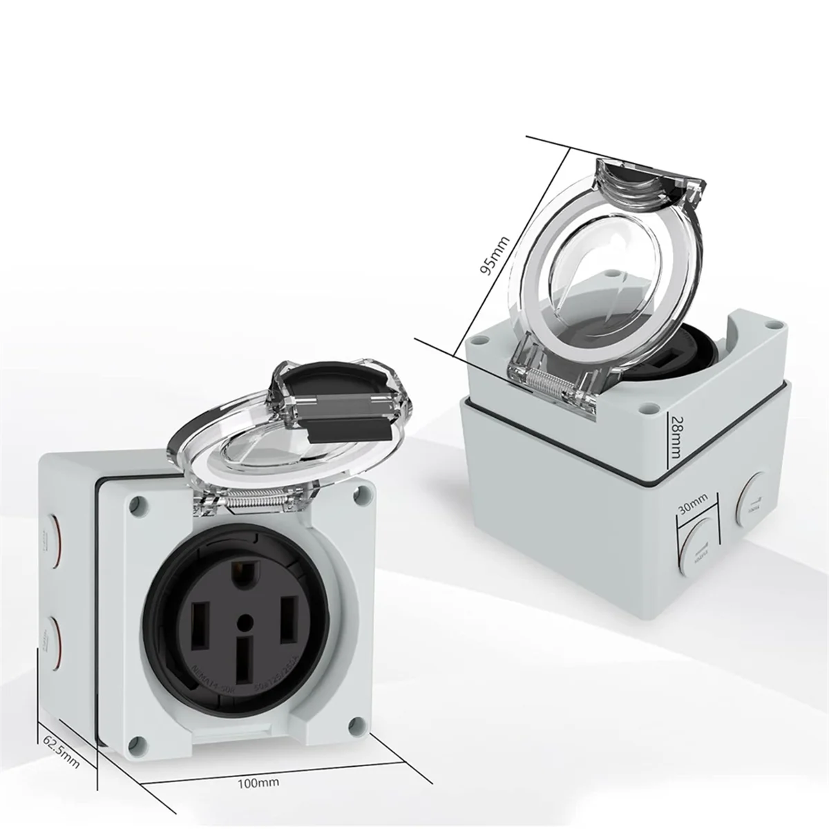 صندوق مأخذ طاقة AT16 50 أمبير، - مراجعة Outdoor Power Receptacle Box وسعره