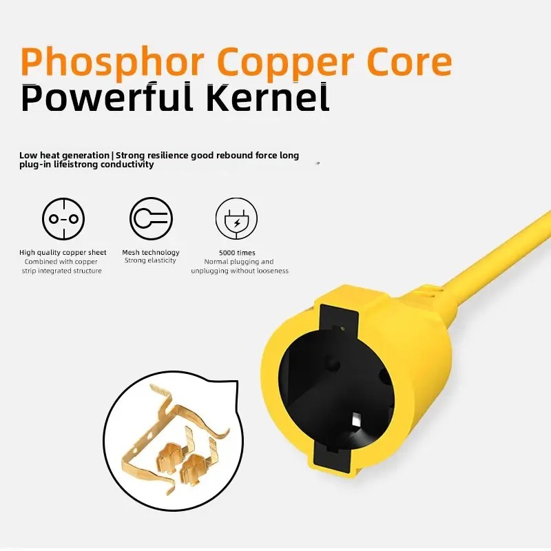 شريط طاقة أوروبي 16 أمبير بقوة - مراجعة Outdoor Power Outlet Waterproof وسعره