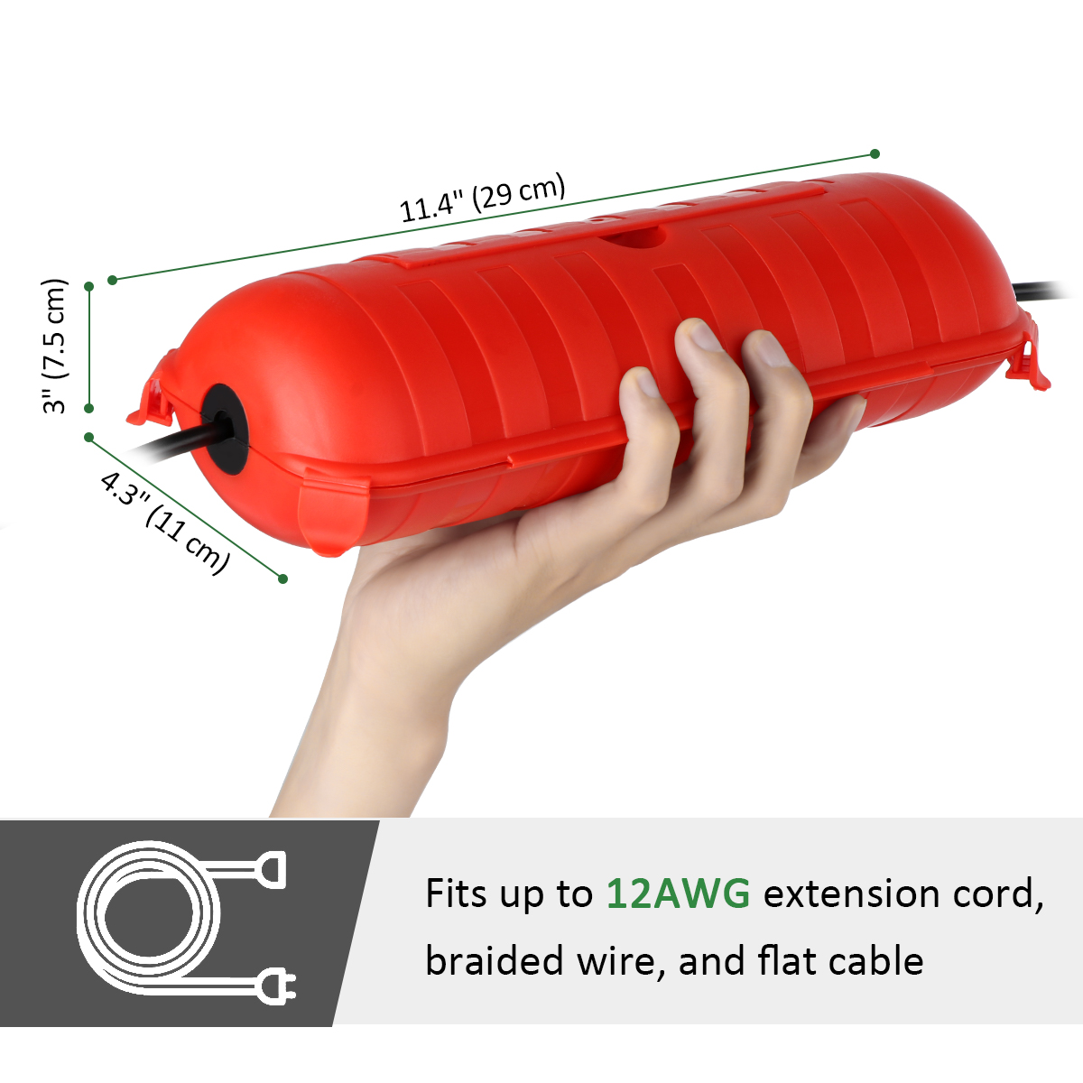 صندوق طاقة خارجي مقاوم للعوامل - مراجعة Outdoor Power Outlet Waterproof وسعره