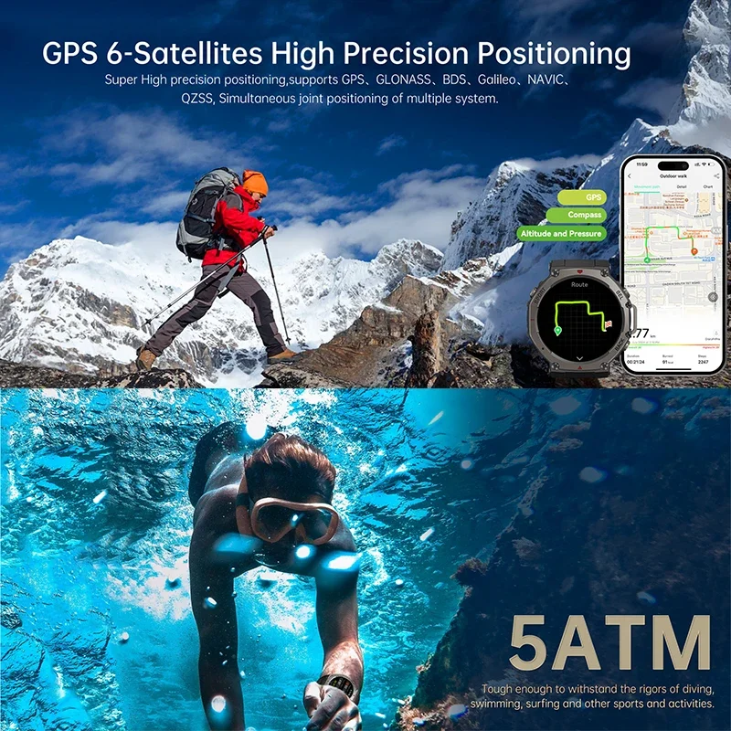 ساعة ذكية عسكرية جديدة DM58 لع - مراجعة Outdoor Power Monitor وسعره