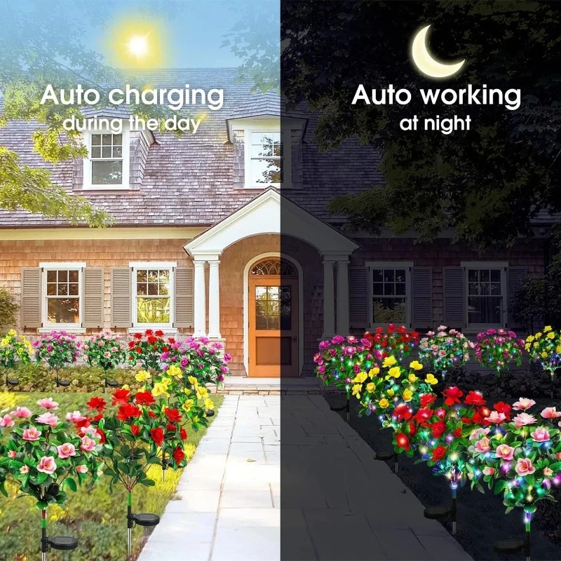 أضواء حديقة تعمل بالطاقة الشمس - مراجعة Outdoor Yard Power Stake وسعره