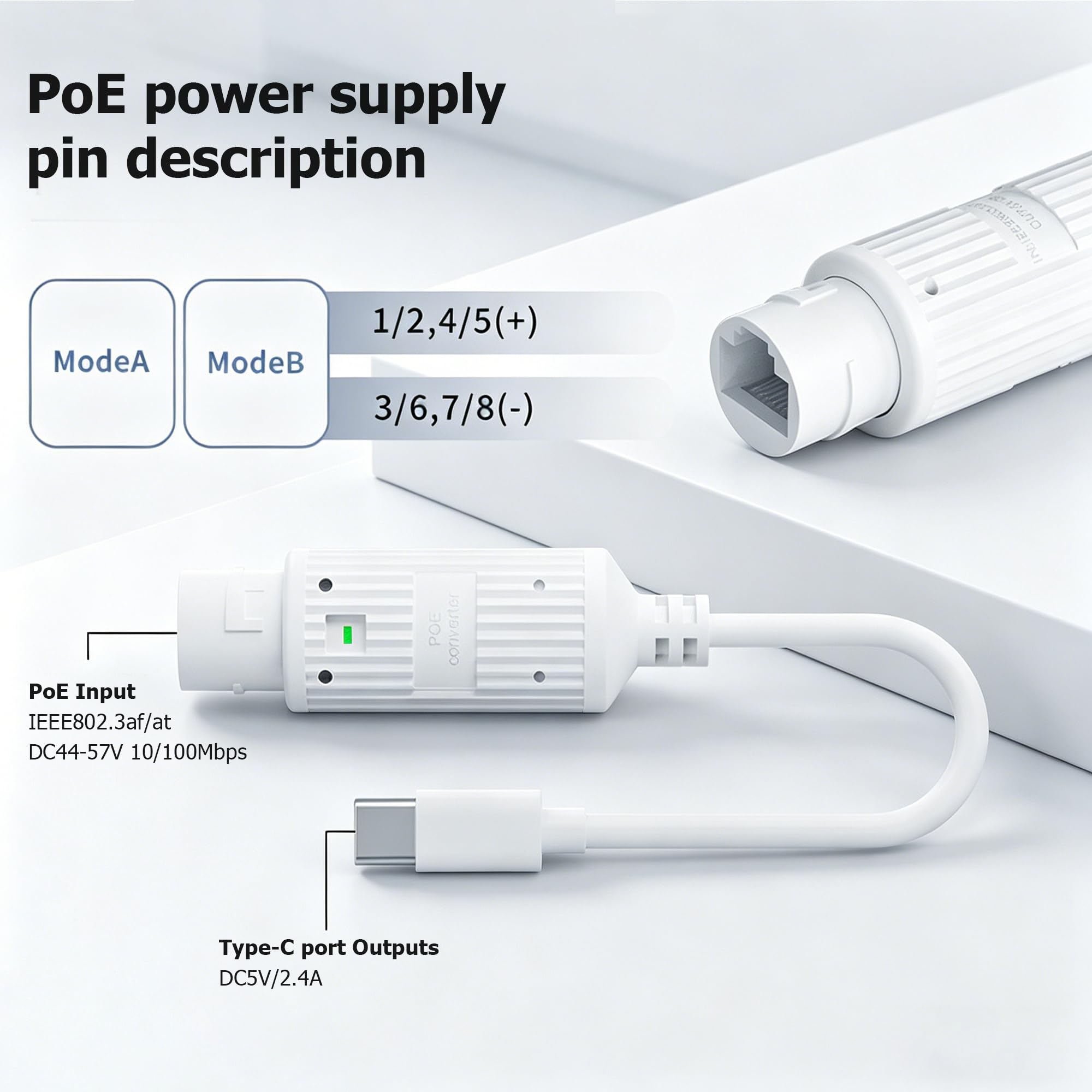 محول طاقة POE إلى USB-C، محول  - مراجعة Outdoor Power Monitor وسعره