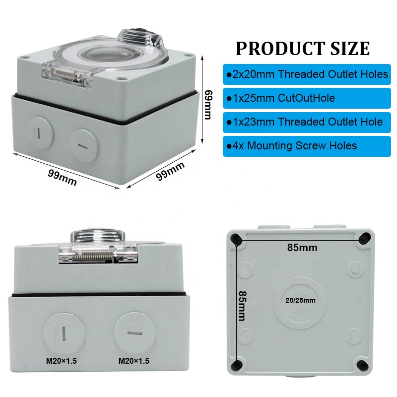 50 أمبير مولد RV صندوق مداخل ا - مراجعة Outdoor Power Receptacle Box وسعره