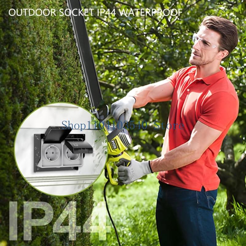 02DC Outlet Outlet Outlet Sock - مراجعة Outdoor Power Outlet Waterproof وسعره