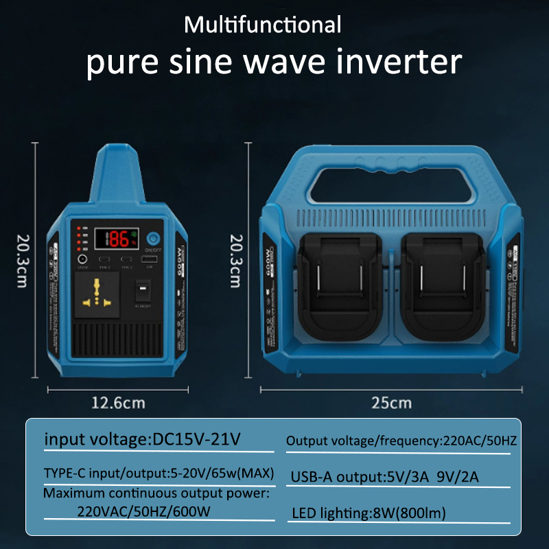 محول طاقة ببطارية ليثيوم 600 و - مراجعة Outdoor Power Adapter Usb وسعره