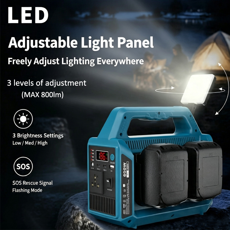 محول طاقة ببطارية ليثيوم 600 و - مراجعة Outdoor Power Adapter Usb وسعره