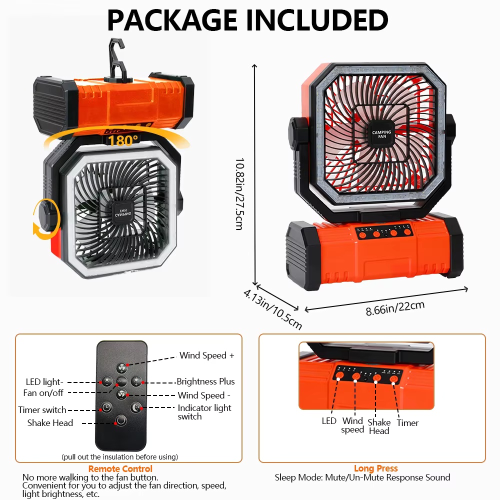 مروحة تخييم بسعة 20000 مللي أم - مراجعة Outdoor Power Timer وسعره