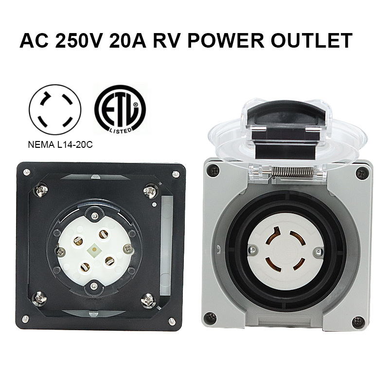 125/250 فولت 20A مولد RV صندوق - مراجعة Outdoor Power Receptacle Box وسعره