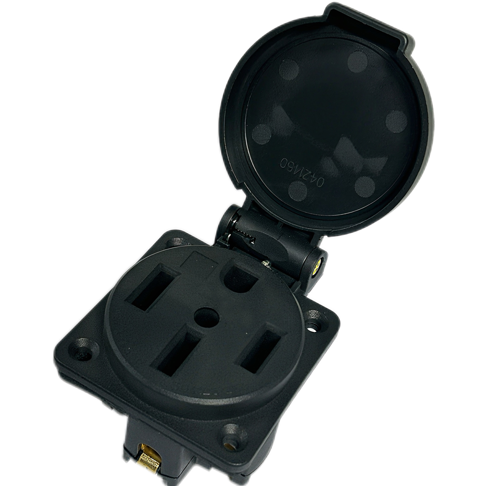 صندوق مدخل طاقة أسود مقاوم للم - مراجعة Outdoor Power Receptacle Box وسعره