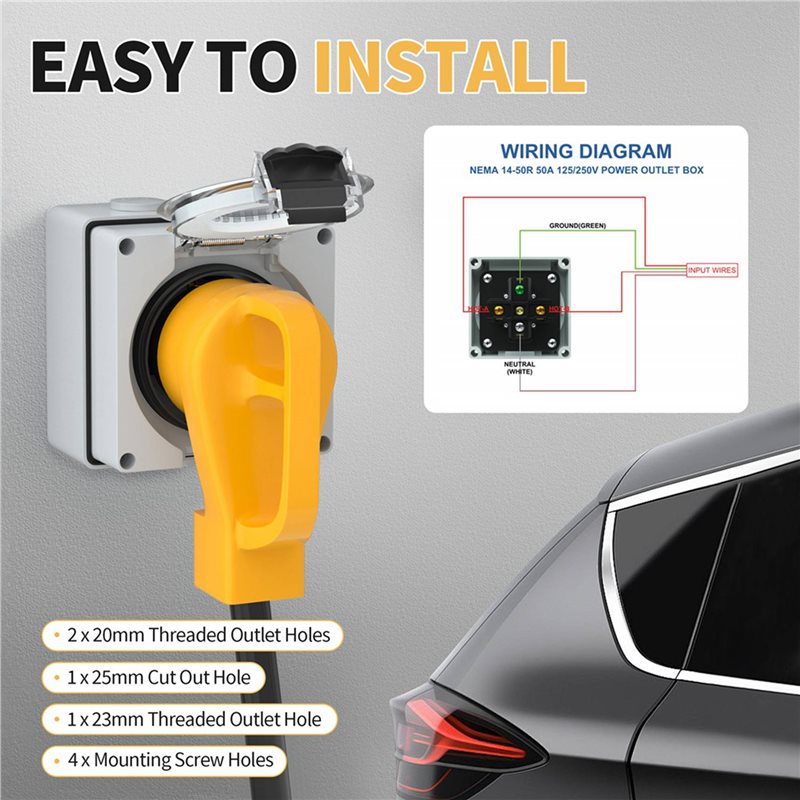 صندوق منافذ طاقة ABZL 6X 50 أم - مراجعة Outdoor Power Receptacle Box وسعره