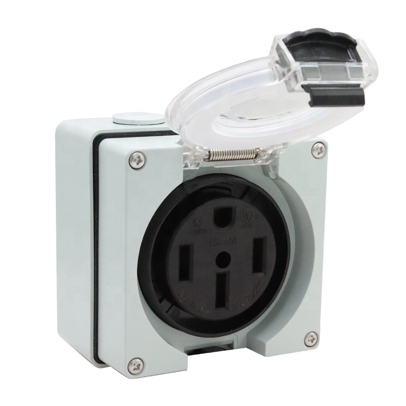 50 أمبير مولد RV صندوق مداخل ا - مراجعة Outdoor Power Receptacle Box وسعره