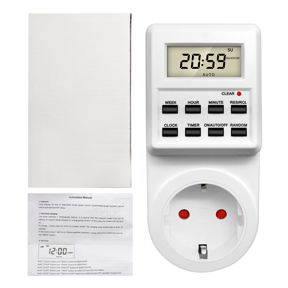 TM03 مؤقت رقمي التبديل المقبس  - مراجعة Outdoor Power Timer وسعره