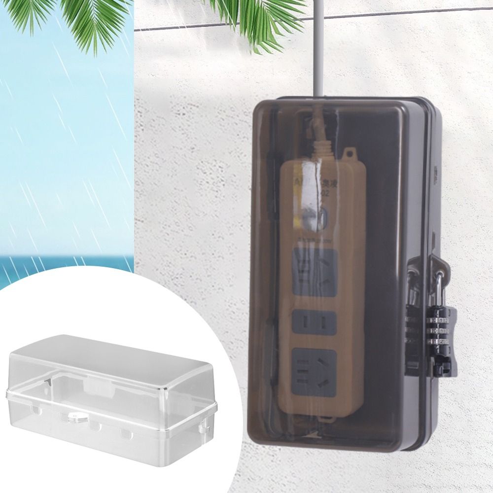 صندوق بلاستيكي محمول مضاد للسر - مراجعة Outdoor Power Outlet Waterproof وسعره