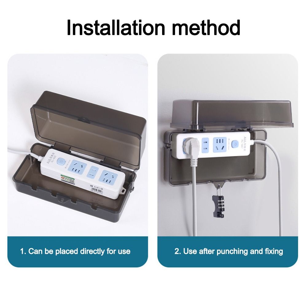 صندوق بلاستيكي محمول مضاد للسر - مراجعة Outdoor Power Outlet Waterproof وسعره