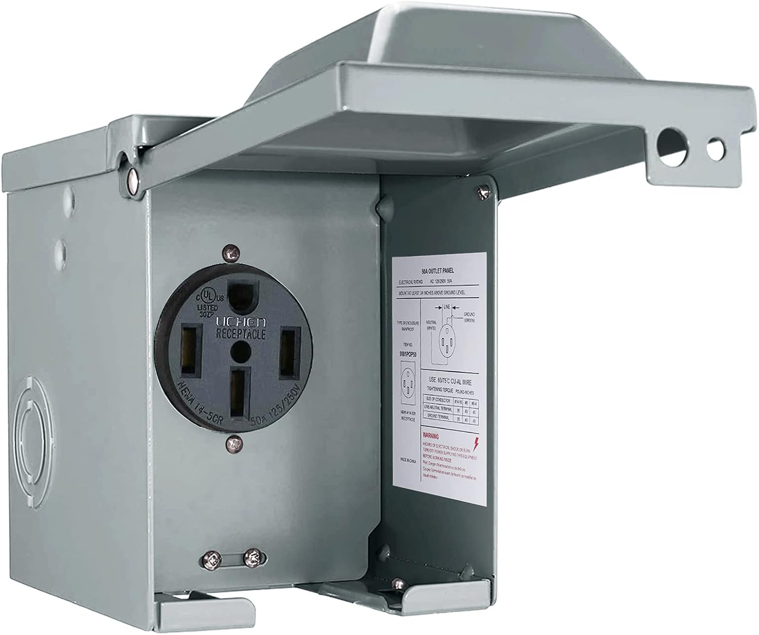 صندوق مخرج طاقة RV 30/50 أمبير - مراجعة Outdoor Power Receptacle Box وسعره