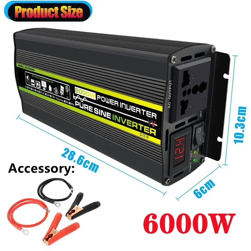 6000 واط DC12/24 فولت إلى التي - مراجعة Outdoor Power Transformer وسعره
