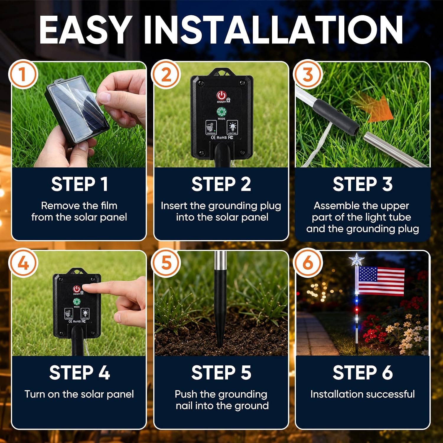 8 قطع من أضواء الممرات الشمسية - مراجعة Outdoor Yard Power Stake وسعره