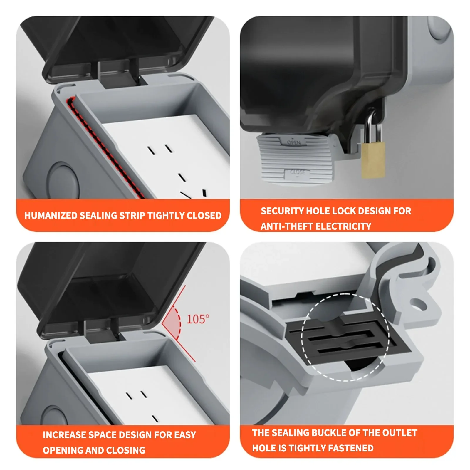 لوحة شحن كهربائية خارجية مقاوم - مراجعة Outdoor Power Outlet Waterproof وسعره